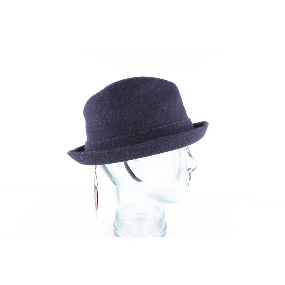 New New Era EK Collection 2015 Red Bull Spell Out Wool Fedora Bowler Hat Navy M - Picture 7 of 9